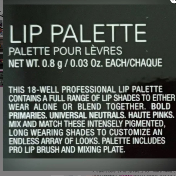 Anastasia Beverly Hills Lip Pallette Vol. 1 NWT - Picture 13 of 13
